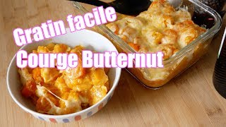 Gratin de courge butternut FACILE [upl. by Llednav216]