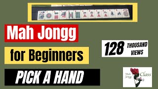 How to play MAH JONGG for Beginners 51  American  Picking a Hand  Mah Jongg Class NMJL Lessons [upl. by Lewap154]