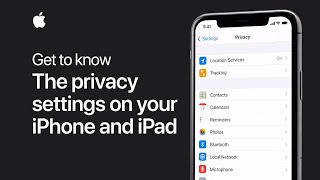 Get to know the privacy settings on your iPhone iPad and iPod touch — Apple Support [upl. by Znerol]