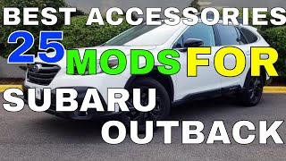 25 Different Accessories MODS You Can Install In Your Subaru Outback Exterior Interior [upl. by Jobyna805]