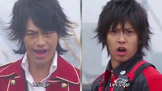 GoBusters vs Gokaiger Henshin  Fight [upl. by Vitalis]