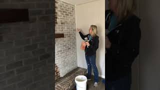 How to Lime Wash a Fireplace [upl. by Avonasac400]