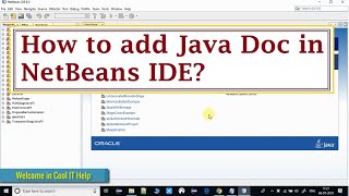 Adding Javadoc in NetBeans IDE  Tutorial for Beginners [upl. by Blaseio]