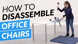 How To Disassemble Office Chairs [upl. by Ducan]