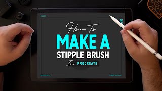 Procreate 5 Custom Stipple Brush [upl. by Bartie]