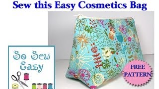 Sew an easy cosmetics bag [upl. by Airlee]