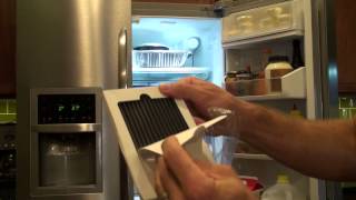 Change a Frigidaire Refrigerator Air Filter [upl. by Yaf]