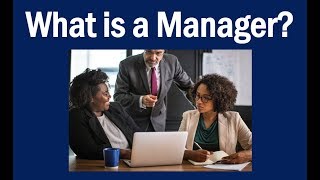 What is a Manager [upl. by Sidnac171]