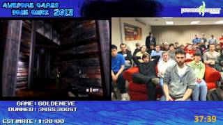 GoldenEye 007  Speed Run in 12047 00 Agent All Cheats Unlocked by 34SS 300ST AGDQ 2013 N64 [upl. by Lenzi]