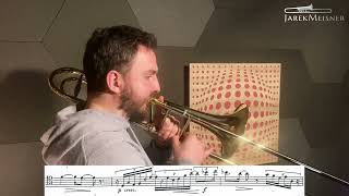 Marcel Bitsch  Etude no 9 Jarek Meisner  Trombone [upl. by Diandre803]