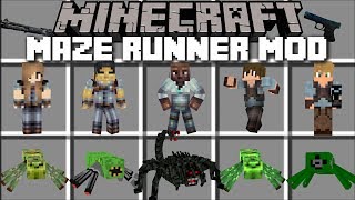 Minecraft MAZE RUNNER MOD  THE DEATH CURE TO ESCAPING THE MAZE Minecraft [upl. by Anawal794]