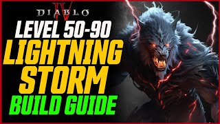 Lightning Storm Druid Midgame Guide Level 5090 No Tempest Roar  Diablo 4 Season 3 [upl. by Anilos]