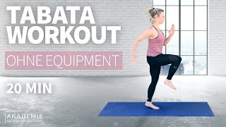 Tabata Workout  20 Min Tabata Übungen  Ohne Equipment [upl. by Jessamine773]