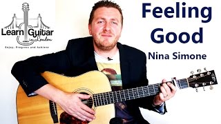 Feeling Good  Guitar Tutorial  Nina Simone  Muse  Acoustic [upl. by Hook958]