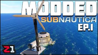 New Base Parts Automation and MORE Modded Subnautica Episode 1  Z1 Gaming [upl. by Sladen125]