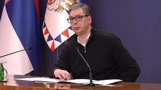 Predsednik Aleksandar Vučić se obraća naciji [upl. by Ynove]