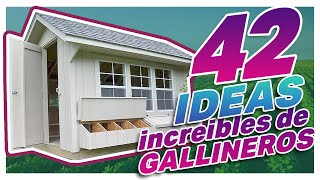 42 ideas INCREIBLES de inspiración para construir un GALLINERO  Planos [upl. by Lebiralc]