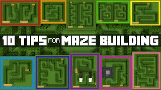 ✔️ 10 Tips for Maze Building in Minecraft [upl. by Nnylkcaj]