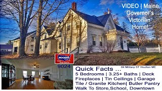 Victorian Homes In Maine For Sale Video  84 Military ST Houlton ME Property MOOERS REALTY 9024 [upl. by Motch396]