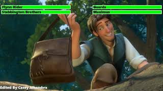 Flynn Rider vs Guards amp Maximus with healthbars [upl. by Damicke790]