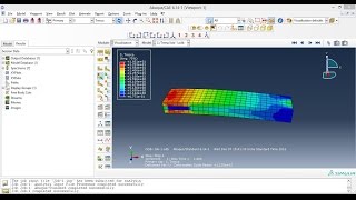 Abaqus Tutorial 1 for beginnersStatic Analysis [upl. by Irneh]