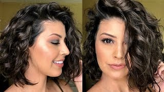 How To Style Short WavyCurly Hair [upl. by Nolyar]