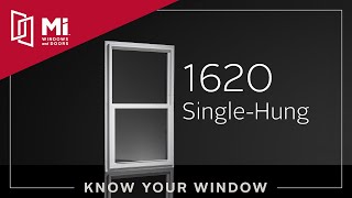 Know Your Window MI 1620 SingleHung Window [upl. by Tarabar]