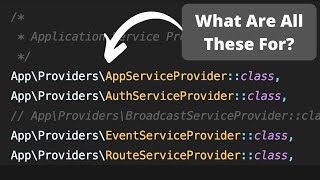 Laravel Service Providers All You Need to Know [upl. by Mcgannon]