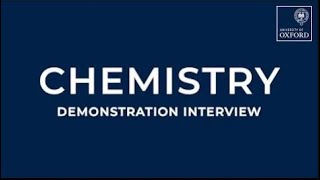 Chemistry Demonstration Interview [upl. by Ayhdnas8]