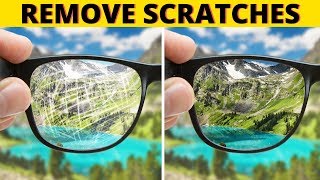 Remove Scratches from Eyeglasses and sunglasses Lenses Using Toothpaste [upl. by Wernick]