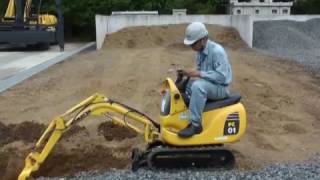 Komatsu micro shovel PC01 [upl. by Esten]