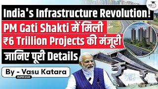 PM Gati Shakti Master Plan Approves Trillion Rupee Projects Indias Infrastructure  UPSC [upl. by Ithsav]