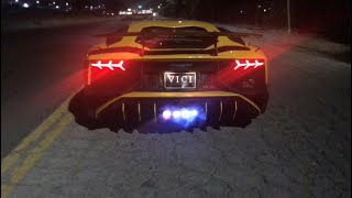 Straight piped Lamborghini Aventador SV Pure sound [upl. by Myo554]