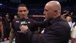 UFC 264 Dustin Poirier Octagon Interview [upl. by Aerdnaxela]