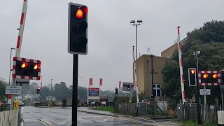 Lymington Town Level Crossing Hampshire [upl. by Anitsrhc950]