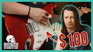 Can a CHEAP Guitar Be GOOD  Donner DST100R Beginner Bundle [upl. by Elatnahc]