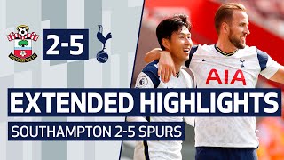 EXTENDED HIGHLIGHTS  SOUTHAMPTON 25 SPURS  Sonny and Kane link up FOUR times at St Marys [upl. by Aritak]