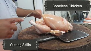 Amazing Boneless Chicken Cutting Skills [upl. by Llabmik]