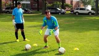 Goalkeeper Footwork and Catching Drills [upl. by Charlot]