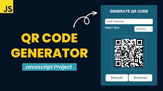 How to build QR Code Generator in JavaScript [upl. by Anuahsed]