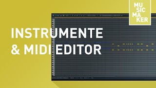 Music Maker Instrumente amp MIDIEditor [upl. by Glassman200]