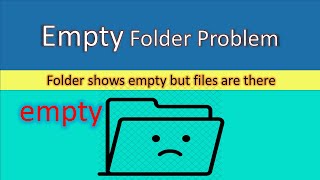 How to fix Folder Shows Empty but Files Are There in windows 10 [upl. by Nell]