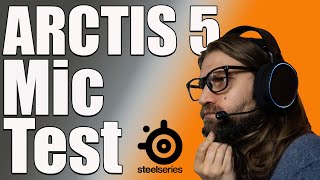 steelseries Arctis 5 Mic Test  PC Gaming Headset Review [upl. by Frederigo]