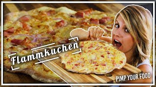 Flammkuchen selbst machen  so knusprig amp lecker  Felicitas Then  Pimp Your Food [upl. by Shing]