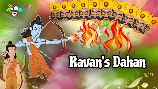 Ravans Dahan  Dussehra Story  Moral Stories  English Cartoon  Animated Bedtime Stories [upl. by Aiym161]