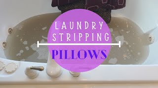 LAUNDRY STRIPPING PILLOWS TUTORIAL LAUNDRY STRIPPING PILLOWS HOW TO STRIP YOUR LAUNDRY [upl. by Christalle765]