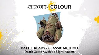 How to Paint Death Guard Myphitic Blighthaulers – Classic Method [upl. by Ardnasella]