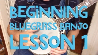 Learn to Play Bluegrass Banjo  Lesson 1 [upl. by Mandel529]