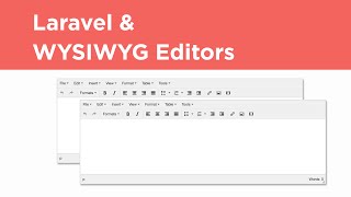 Laravel Tutorial  WYSIWYG Editor Integration TinyMCE [upl. by Tichonn322]