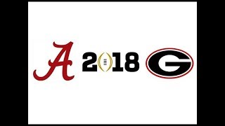 2018 CFP National Championship 4 Alabama vs 3 Georgia Highlights [upl. by Sheply]